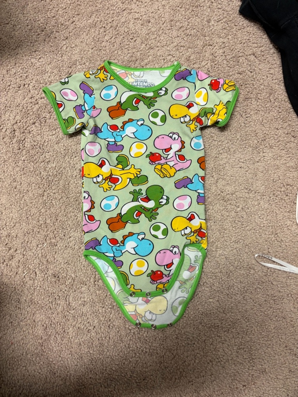 Nintendo Super Mario World Yoshi Baby Onesie